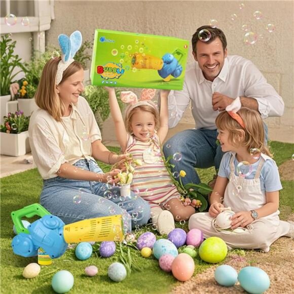 Bubble Leaf Blower, Outdoor Bubble Machine for Toddlers 1-3, Kids - Picture 2 of 7